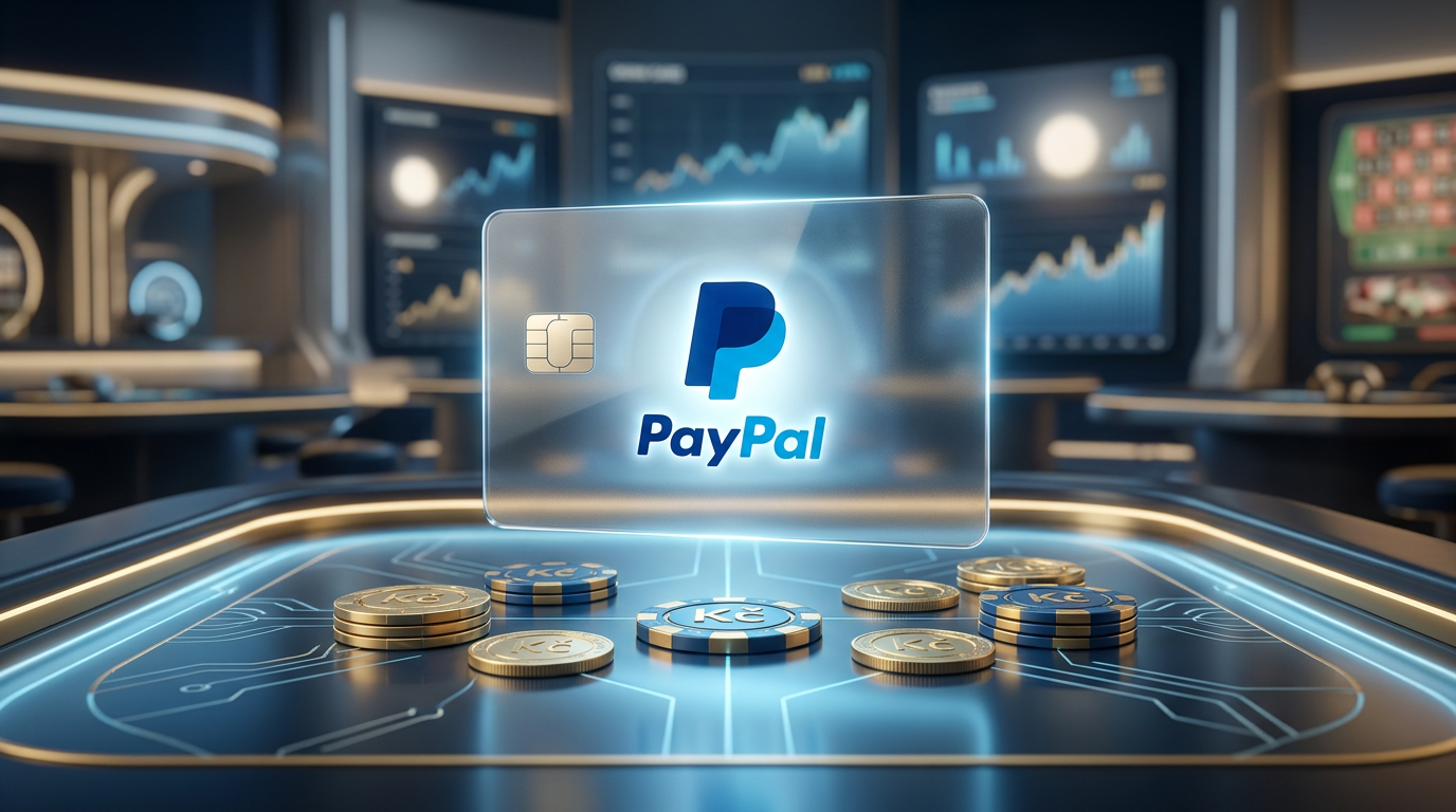 Ilustrace bezpečné platby PayPal v moderním online kasinu